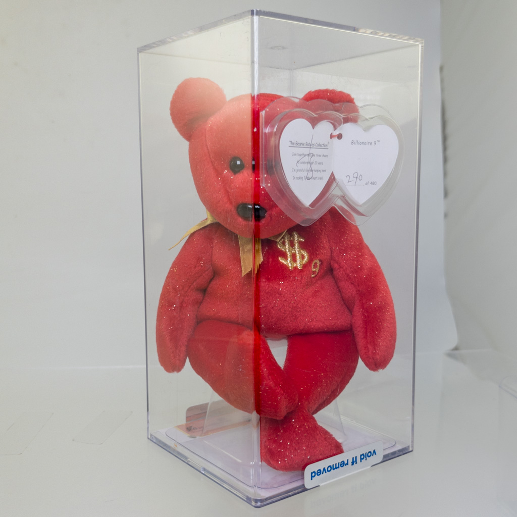 Authenticated TY Beanie Baby - BILLIONAIRE Bear #9 (Signed by TY Warner - #'d out of 480)