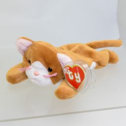 TY Beanie Baby - NIP the Cat (White Face Version) (2nd Gen Hang Tag - MWCTs)