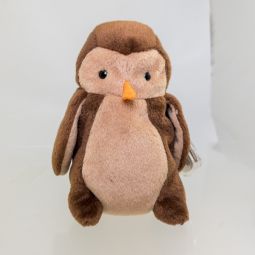 TY Beanie Baby - HOOT the Owl (3rd Gen Hang Tag - MWCTs)