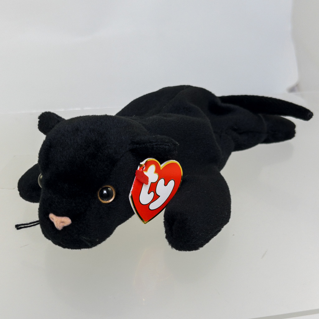 TY Beanie Baby - VELVET the Black Panther (3rd Gen Hang Tag - MWMTs)