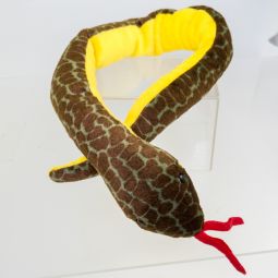 TY Beanie Baby - SLITHER the Snake (No Hang Tag - 1st Gen Tush Tag)