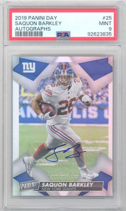 PSA 9 Saquon Barkley hot