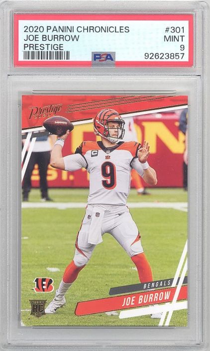 Jow Burrow PSA 9 retailer RC Rookie Card