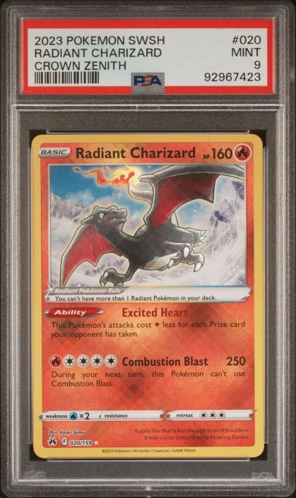 Pokemon Charizard deals Holo PSA 9 MINT