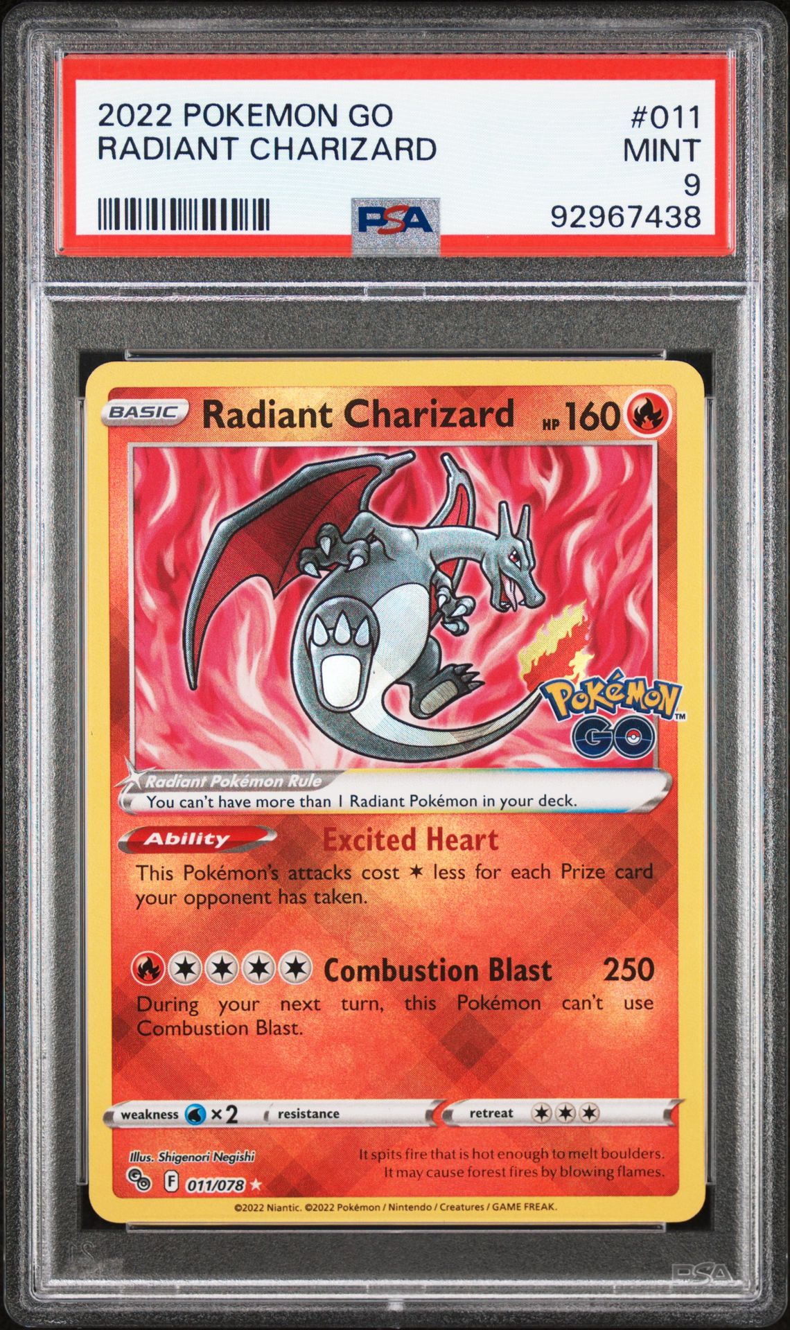 Pokémon TCG outlets Radiant Charizard