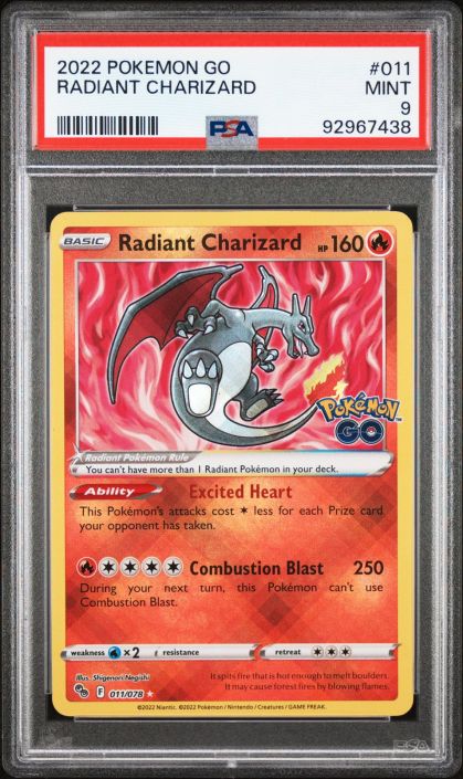 Pokemon Radiant Charizard BGS store 9