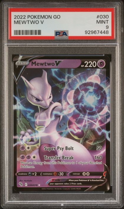 Pokemon Basic Mewtwo trading card MINT shops