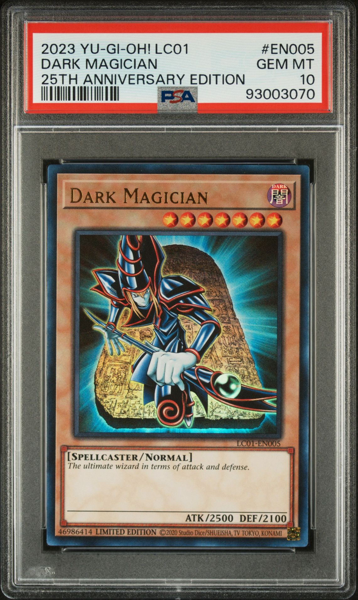 PSA 10 - Yu-Gi-Oh Card - LC01-EN005 - DARK MAGICIAN (ultra rare holo) - GEM  MINT: BBToyStore.com - Toys, Plush, Trading Cards, Action Figures & Games  online retail store shop sale