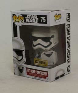 Funko POP! Star Wars - Vinyl Bobble - FIRST ORDER STORMTROOPER #75 (Excl) *NON-MINT BOX*