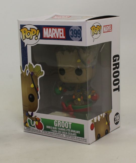 Funko POP! Marvel Holiday 2018 Vinyl Bobble Figure - GROOT #399 *NON-MINT BOX*