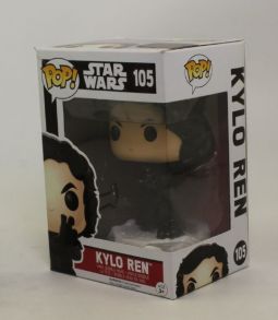 Funko POP! Star Wars The Force Awakens - Vinyl Bobble - KYLO REN (Fighting) #105 *NON-MINT BOX*