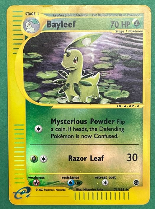 Pokemon Card - Expedition 71/165 - BAYLEEF (REVERSE holo) *Non