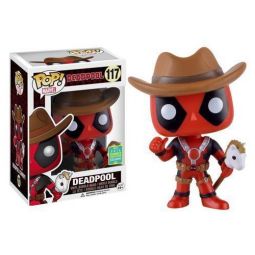 Funko POP! Marvel Deadpool Vinyl Bobble Figure - DEADPOOL (Cowboy) #117 *2016 Convention Exclusive*