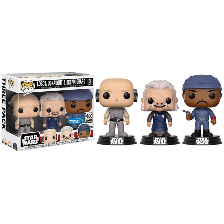 Funko POP! Star Wars 40th Vinyl Bobble Figures 3-Pack - LOBOT, UGNAUGHT ...