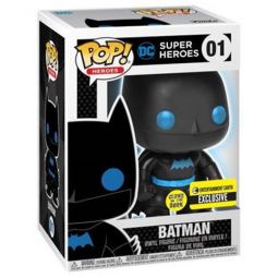 Funko POP! Heroes - DC Comics Vinyl Figure - BATMAN (Silhouette)(Glow) #01 *Exclusive*