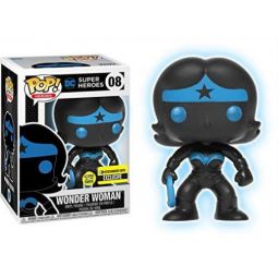 Funko POP! Heroes - DC Comics Vinyl Figure - WONDER WOMAN (Glow Silhouette) #08 *Exclusive*