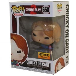 Funko POP! Movies - Child's Play 2 Vinyl Figure - CHUCKY ON CART #658 *Hot Topic Exclusive*