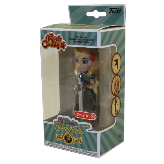 Funko Rock Candy Dc Comics Bombshells Vinyl Figure Black Canary Target Exclusive - roblox mystery figures target