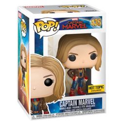 Funko POP! Captain Marvel Vinyl Bobble-Head Figure - CAPTAIN MARVEL [Jacket] #435 *Exclusive*