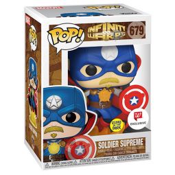 Funko POP! Marvel Infinity Warps Vinyl Bobble Figure - SOLDIER SUPREME [Glow in Dark] #679 *EXCL*