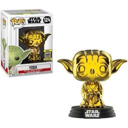 Funko POP! Star Wars Vinyl Bobble Figure - YODA (Gold Chrome) #124 *Exclusive*