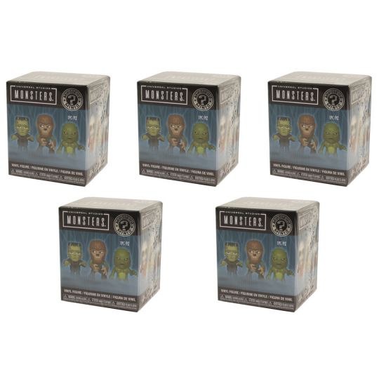 Funko Mystery Minis Vinyl Figure Universal Monsters Blind Boxes 5 Pack Lot