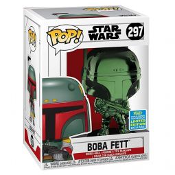 Funko POP! Star Wars Vinyl Bobble-Head - BOBA FETT (Green Chrome Metallic) #297 *Exclusive*