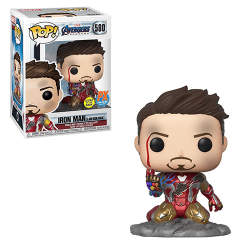 Funko POP! Marvel - Avengers Endgame Vinyl Bobble Figure - IRON MAN (I am Iron Man)(GLOW) #580 *EX*