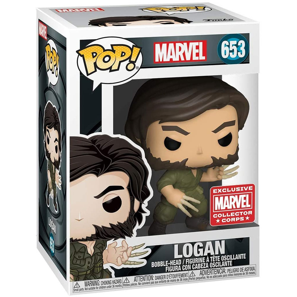 Funko POP! Marvel Vinyl Bobble-Head - LOGAN #653 *Marvel Collector Corps Exclusive*