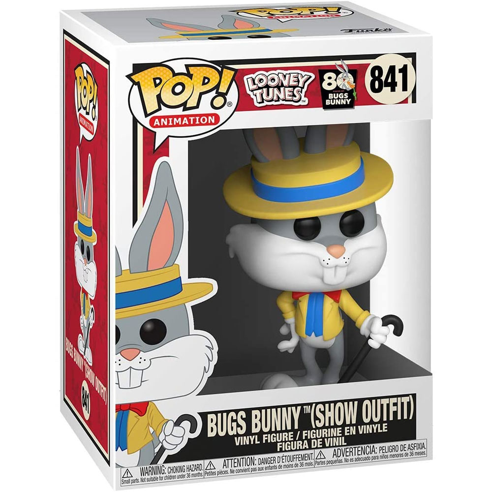 Funko POP! Animation - Looney Tunes Vinyl Figure - BUGS BUNNY (Show Outfit) #841