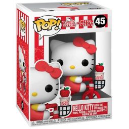 Funko POP! Sanrio - Cup Noodles x Hello Kitty Vinyl Figure - HELLO KITTY (Riding Bike with Cup) #45