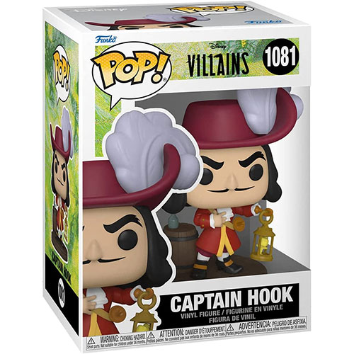 Funko POP! Disney Villains Vinyl Figure - CAPTAIN HOOK (Peter Pan) #1081:   - Toys, Plush, Trading Cards, Action Figures & Games online  retail store shop sale