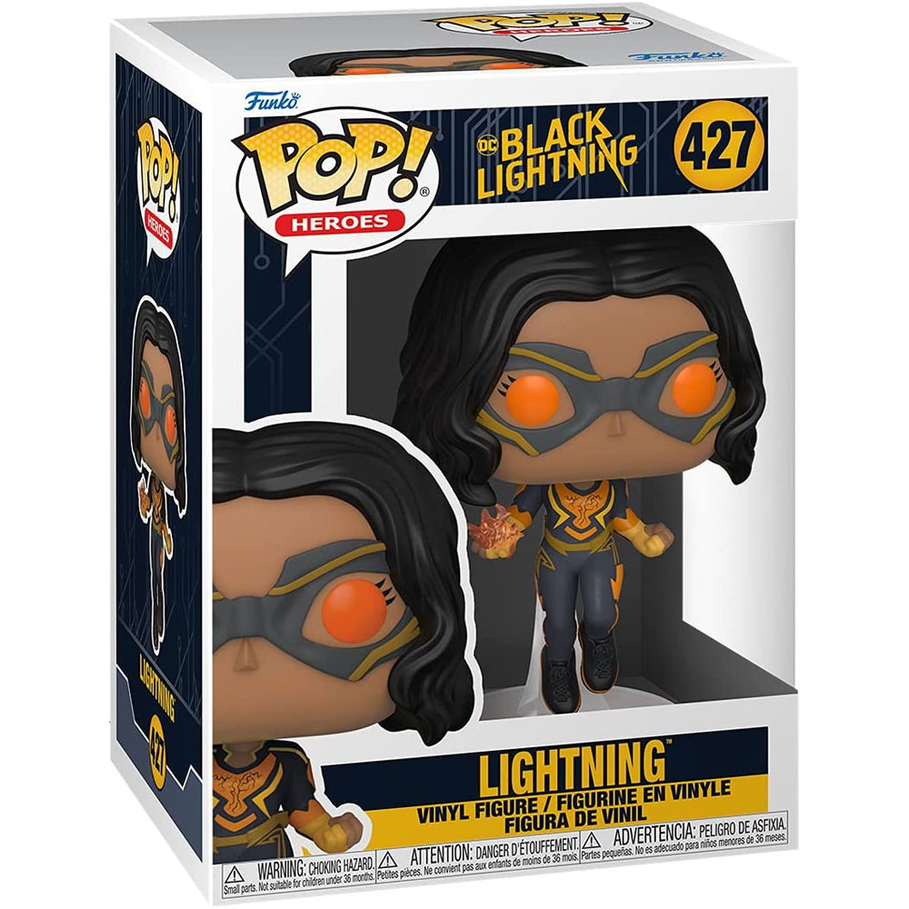 Funko POP! Heroes - DC Comics Black Lightning Vinyl Figure - LIGHTNING  #427:  - Toys, Plush, Trading Cards, Action Figures & Games  online retail store shop sale