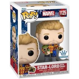 Funko POP! Marvel Holiday Vinyl Bobble Figure - STAR-LORD WITH GROOT #1125 *Exclusive*