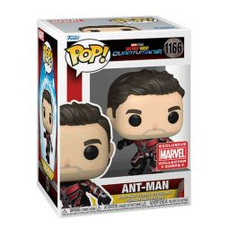 Funko POP! Ant-Man & Wasp Quantumania Vinyl Bobble Figure - ANT-MAN [Unmasked] #1166 *Exclusive*