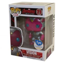 Funko POP! Marvel Vinyl Bobble-Head - Avengers Age of Ultron - VISION (Metallic) #71 *Exclusive*