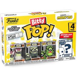 Funko Bitty POP! 4-Pack - Minions - FRANKENBOB, BRIDE KEVIN, CREATURE MEL & 1 MYSTERY!