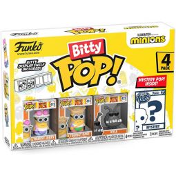 Funko Bitty POP! 4-Pack - Minions - TOURIST JERRY, TOURIST DAVE, KYLE & 1 MYSTERY!