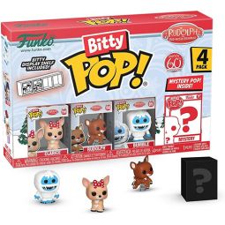 Funko Bitty POP! 4-Pack - Rudolph the Red-Nosed Reindeer - CLARICE, RUDOLPH, BUMBLE & 1 MYSTERY!