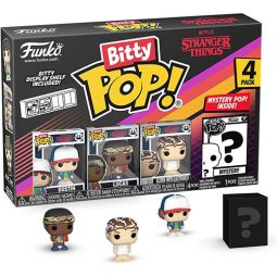 Funko Bitty POP! 4-Pack - Stranger Things - DUSTIN, LUCAS, ELEVEN w/ Electrodes & 1 MYSTERY!