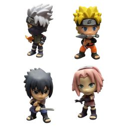 Funko Mystery Minis Vinyl Figures - Naruto - SET OF 4 [Sasuke, Sakura, Kakashi & Naruto]