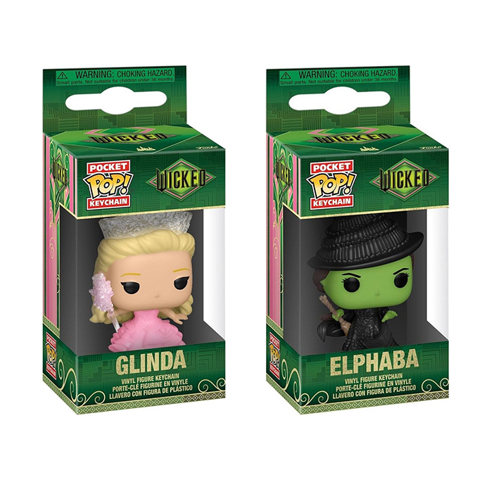 Funko Pocket POP! Keychain Figures - Wicked - SET OF 2 [Glinda & Elphaba]