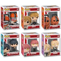 Funko POP! Animation Chainsaw Man Vinyl Figures - SET OF 6 [Pochita, Aki, Power, Denji +2]