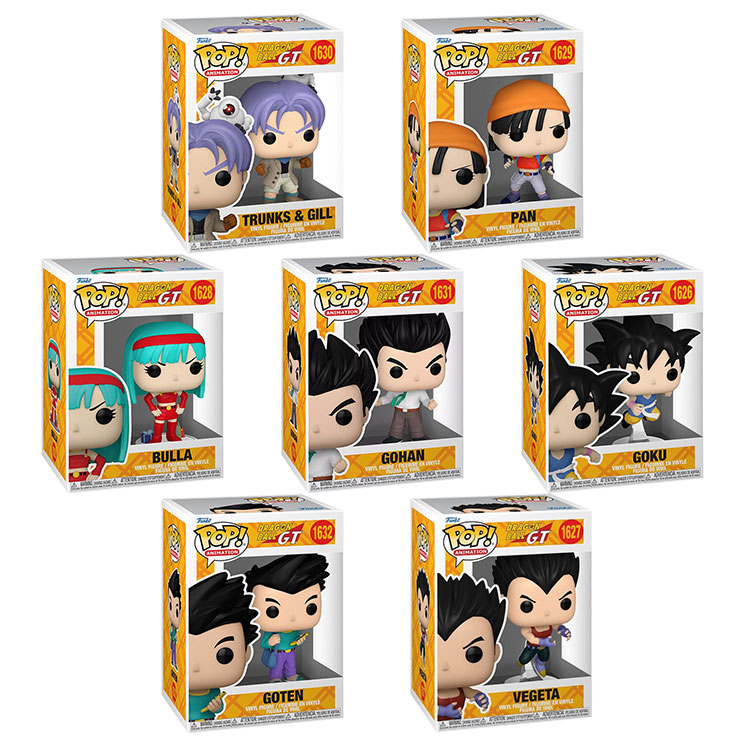 Funko POP! Animation Dragon Ball GT Vinyl Figures - SET OF 7 [Gohan, Goten, Pan, Goku, Bulla +2]