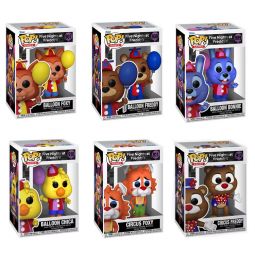 Funko POP! Games - Five Nights at Freddy's Circus Balloon Vinyl Figures - SET OF 6 [Chica, Foxy +4]