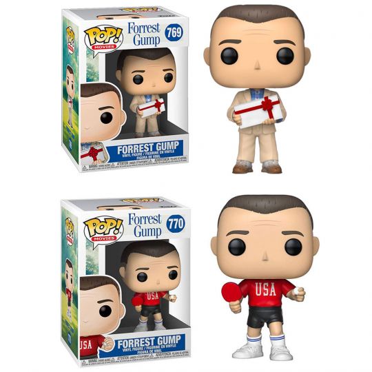 Funko Pop Movies Forrest Gump Vinyl Figures Set Of 2 Forrest Gumps - 