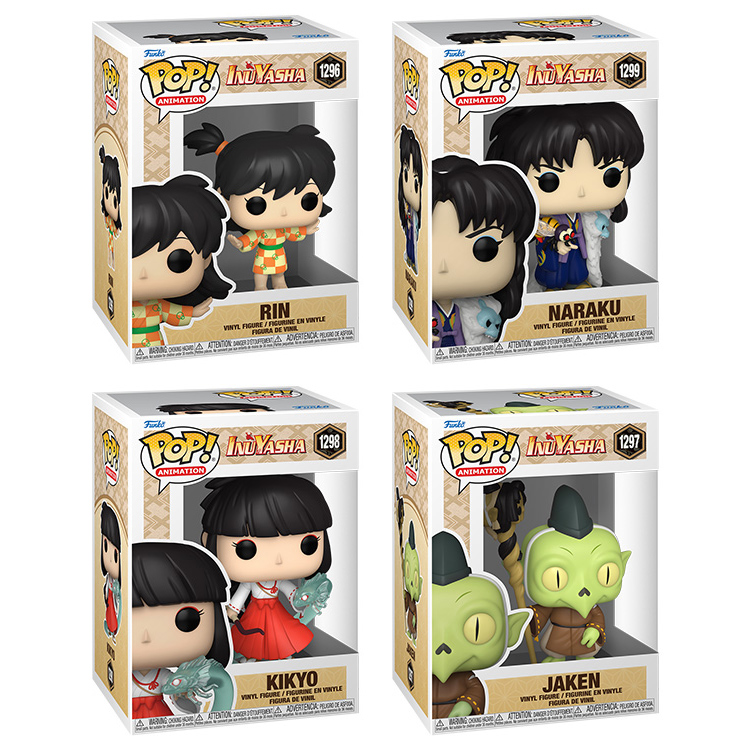 Funko POP! Animation - Inuyasha S2 Vinyl Figures - SET OF 4 (Jaken, Naraku, Rin & Kikyo)