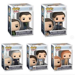 Funko POP! Television Succession Vinyl Figures - SET OF 5 [Shiv, Roman, Kendall, Greg & Logan]