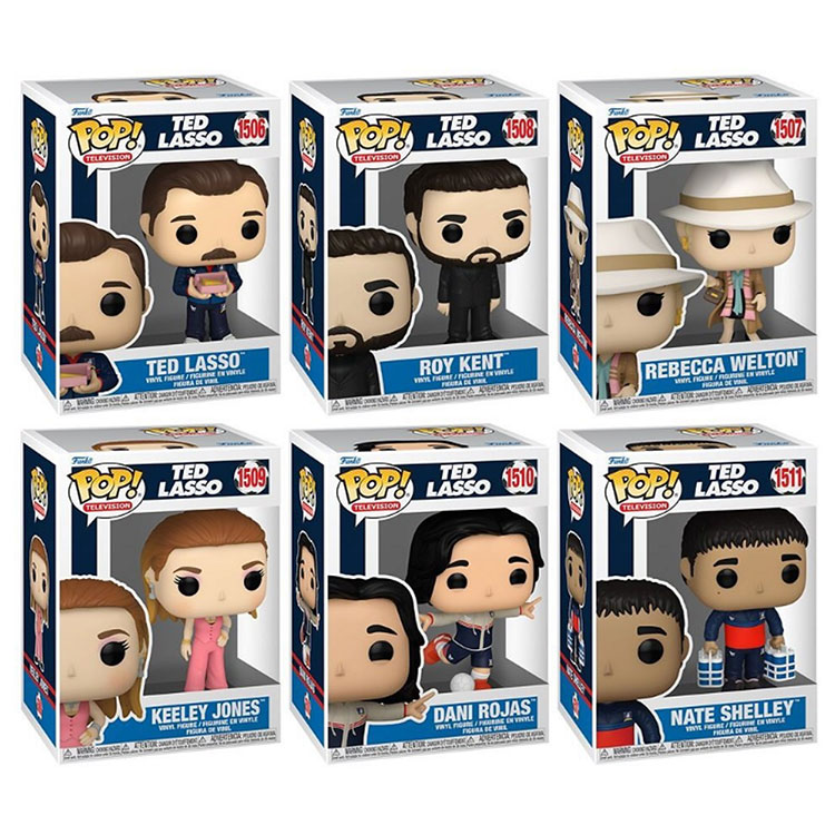 Funko POP! Television Ted Lasso S2 Vinyl Figures - SET OF 6 [Dani, Rebecca, Roy, Keeley, Nate +1]