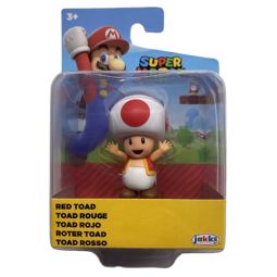 Jakks Pacific Toys - Super Mario Nintendo Figure - RED TOAD (2 inch)